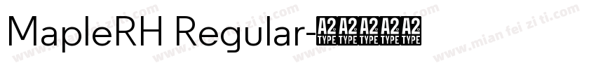 MapleRH Regular字体转换